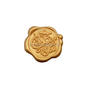 Timbro adesivo <span class=keywords><strong>con</strong></span> sigillo in cera personalizzato <span class=keywords><strong>con</strong></span> <span class=keywords><strong>logo</strong></span> personalizzato a colori - Product Image 1
