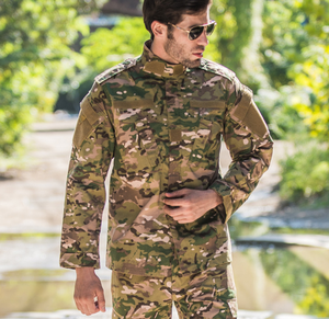 Veste tactique camouflage à capuche doublée polaire en <span class=keywords><strong>polyester</strong></span>/coton, modèle ACU <span class=keywords><strong>de</strong></span> deuxième génération pour entraînement extérieur (réplique réelle) - Product Image 3