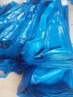 Bâche en polyéthylène enduite de PE bleu argenté imperméable, bâche PE bleue pour jardin, auvent extérieur, abri de camion, maison