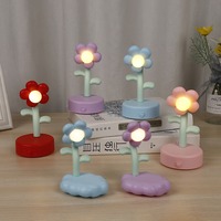 Lampe de table LED Nuage Grande Roue, Veilleuse de Noël Chaleureuse, USB, Petite, Créative et Adorable, avec motif floral, pour décoration de chambre, Cadeau