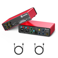 Interface audio USB professionnelle de haute qualité, carte son de studio d'enregistrement pour microphone filaire, enregistrement sur PC
