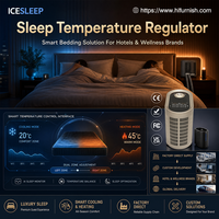 Surmatelas rafraîchissant pour la ménopause, régulateur de température à double zone, avec circulation d'eau