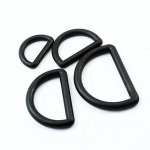 Hebillas de plástico con forma de D J8-005, ajustables, resistentes al desgaste, accesorios para mochilas escolares, color sólido clásico - Product Image 1