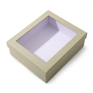 กล่องของขวัญทรงสี่เหลี่ยมแบบพลิกเปิดได้ ดีไซน์ใหม่ หน้าต่าง PVC สีดำ ทำจากกระดาษแข็งแข็งแรง ปิดด้วยแม่เหล็ก ฝาใส กล่องบรรจุภัณฑ์แบบกำหนดเอง หรูหรา - Product Image 3