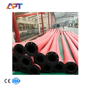 Ce chứng nhận Thượng Hải APT Tùy chỉnh cao su hút <span class=keywords><strong>Hose</strong></span> 1 20 inch Áp lực làm việc 10 Bar cắt xử lý mặt bích khớp nối - Product Image 1