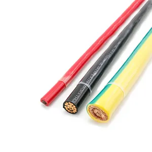 Cable eléctrico con revestimiento de nailon THHN THW especial, certificado CE BPS, cobre puro, 12awg, cable de alimentación