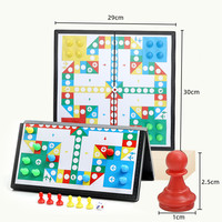 Jeu d'échecs magnétique personnalisé pour enfants - Design pliable portable en ABS, réutilisable, idéal pour les fêtes de Noël