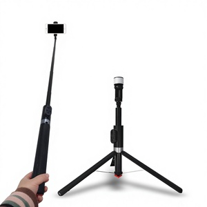 Trépied pliable multifonctionnel tout-en-un de 1,75 m avec lumière LED pour <span class=keywords><strong>iPhone</strong></span>/téléphone, design stable pour portrait de groupe - Product Image 1