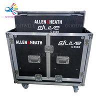 Boîtier de transport GoodCase Flip-Ready à levage hydraulique facilement rétractable, durable et personnalisable pour la console de mixage Allen Heath DLive C2500
