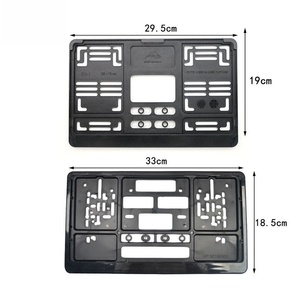 Marco de Matrícula de Plástico Estándar Europeo en Oferta, Soporte para Matrícula de Coche - Product Image 1