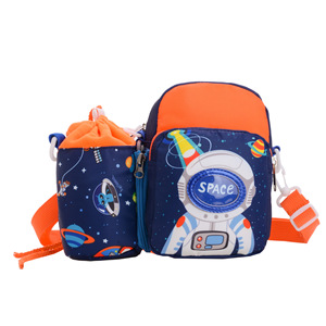 Sac à dos enfant avec porte-bouteille, sac messager dinosaure dessin animé, sac de voyage licorne mignon, pochette extérieure pour tout-petit, OEM - Product Image 6