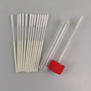 Wattenstaafje Met Buis Nylon Gevlokt Hoofd Sampling Swab Individuele Verpakking Wegwerp