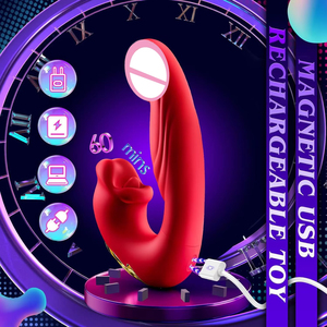 Vibrador de Punto G para Mujeres, Placer Intenso, Estimulador de Clítoris con Succión y Lamido, Vibrador Bucal, Dildo, Tapón Anal, Juguetes Sexuales para Mujeres - Product Image 4