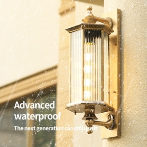Moderno IP65 impermeable aluminio exterior pared linterna 3000K luz LED montaje en pared lámpara accesorios <span class=keywords><strong>para</strong></span> porche y pared exterior iluminación - Product Image 3