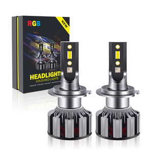 Colorido RGB Music Control APP Super Bright H4 <span class=keywords><strong>H7</strong></span> H11 9005 9006 Led Headlight Bulb para automóviles y motocicletas - Product Image 1
