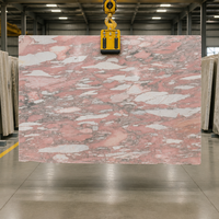 Dalle de marbre Rosa Norvegia |   Dalles de pierre naturelle rose polie de luxe de style nordique pour la décoration murale de hall d'appartement haut de gamme