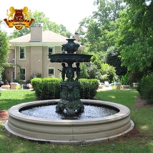 <span class=keywords><strong>Fontaine</strong></span> <span class=keywords><strong>d</strong></span>'eau en bronze artisanale en métal antique de <span class=keywords><strong>grande</strong></span> taille pour la <span class=keywords><strong>d</strong></span>écoration de jardin extérieur - Product Image 3