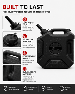 Nuevo Tanque de Combustible LINDA CE <span class=keywords><strong>CARB</strong></span> EPA de 5L HDPE Ligero para Motocicleta, ATV, UTV, <span class=keywords><strong>Repuestos</strong></span> - Product Image 3