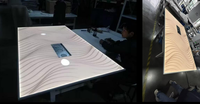 Panneau LED rétroéclairé en aluminium et acrylique moderne avec fonction de luminosité réglable pour la décoration des plafonds et des murs d'ascenseurs