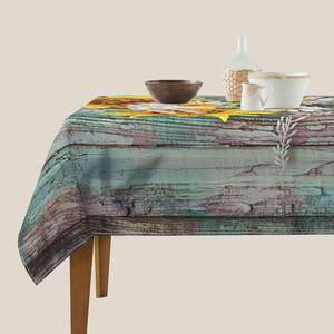 Mantel de poliéster cuadrado de 55 \ "de estilo bohemio, flores coloridas para decoración del hogar y aplicación de marca de hoteles en Stock - Product Image 4