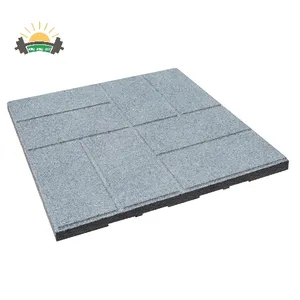 Gerecycled Rubber Mulch Buiten Rubberen Tegels Voor Patio Rubber Bestrating