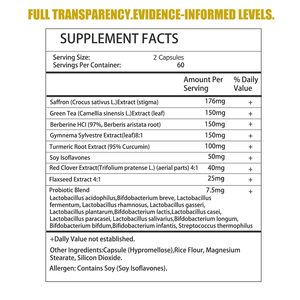 High Absorption Saffron Extract Capsules Lose Weight Boost Metabolism Increase Energy Appetite Suppressant for Women Capsules - Product Image 6