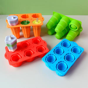 Moule à glaces en silicone pliable, formes multiples (étoile, coquille, cercle, nuage), pour sucettes glacées, gain de place, réutilisable - Product Image 3