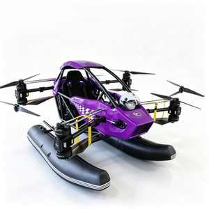 เครื่องบิน VTOL สีม่วงรุ่นใหม่ ใช้พลังงานแบตเตอรี่  ทำจากคาร์บอนไฟเบอร์  ควบคุมด้วยรีโมทคอนโทรล น้ำหนักเบา ปีกแบบหมุนขึ้นลงได้ - Product Image 3