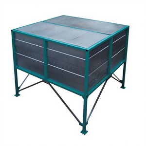 <span class=keywords><strong>Granaio</strong></span> in Acciaio Quadrato Salvaspazio di Facile Montaggio per Fattoria e Stoccaggio Cereali - Product Image 1