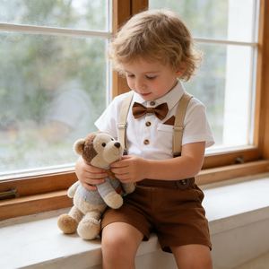 Setelan pakaian bayi laki-laki, musim panas Set pakaian bayi laki-laki baru lahir, lengan pendek, setelan Formal pakaian katun bayi perempuan pakaian balita - Product Image 1