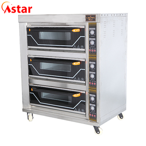 เตาอบแก๊ส2ชั้นสำหรับการค้า2ถาดสำหรับอบพิซซ่าเบเกอรี่และเค้กเตาอบอุตสาหกรรม - Product Image 4