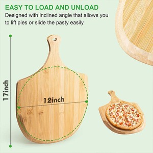 <span class=keywords><strong>Pizza</strong></span> Peel Premium Bambou <span class=keywords><strong>Pizza</strong></span> Spatule Pagaie Légumes Fromage Planche À Découper Poignée Cuisson <span class=keywords><strong>Pizza</strong></span> Pain Coupe Fruits - Product Image 3