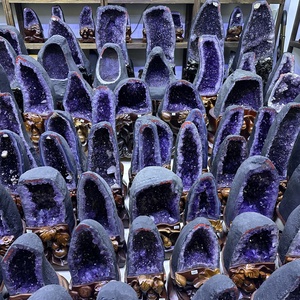 Kích Thước Lớn Thạch Anh Tím Geode Chất Lượng Cao Tự Nhiên Brazil Thạch Anh Tím Cụm Pha Lê Geode Trang Trí Cho Phong Thủy Trang Trí Nội Thất - Product Image 1