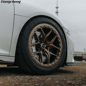 Rueda de arrastre de Beadlock individual compensada 6061-T6 de aluminio 18x12 5x112 + 44 para Audi R8 GEN2 Supra A90 S550 Mustang GT350 - Product Image 3