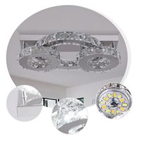 Plafonniers LED en cristal de style nordique moderne, éclairage d'appoint, contrôle par interrupteur, intensité variable, pour usage domestique moyen