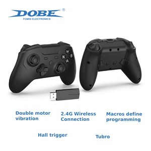 Dobe Nhà Máy 2.4G Bluetooth Không Dây Điều Khiển Gamepad 3D Phí Đèn Cho Nintendo Chuyển Đổi Bàn Hơi Nước Sàn PS3 PC Trò Chơi Phụ Kiện - Product Image 5