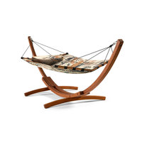 Vente en gros hamac de camping en plein air autoportant familial design, lit balançoire pliable, lits suspendus, bâton tordu pour adulte