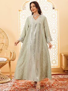 Robe de luxe pour femmes musulmanes, style Dubaï, Moyen-Orient, brodée de perles et de sequins, robe islamique pour femmes - Product Image 2
