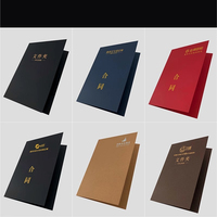 Porte-documents pré-plié à double perforation pour classement, rangement de bureau, dossiers de contrats à feuilles mobiles, classeur de données, LOGO personnalisé