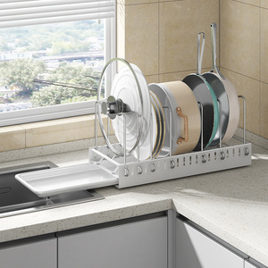 <span class=keywords><strong>Organizzatore</strong></span> da Cucina OWNSWING Estraibile per <span class=keywords><strong>Pentole</strong></span> e Padelle, Porta Coperchi Scorrevole, Portaspezie, Scolapiatti, <span class=keywords><strong>Organizzatore</strong></span> per Cassetti - Product Image 5