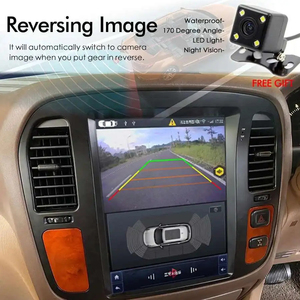 Écran vertical Android 12,1 pouces pour GPS de voiture Lexus LX470 Toyota LAND CRUISER LC100 1999-2002, autoradio, lecteur multimédia vidéo - Product Image 6