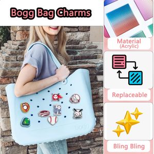 Baseball <b>Bag</b> <b>Charms</b> for Bogg <b>Bag</b> Bling Acrylic Sport <b>Charm</b> for Bogg <b>Bag</b> Accessories Compatible with Simply Southern Beach Tote - Product Image 4