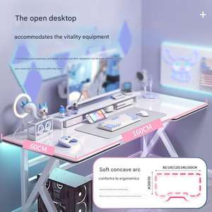 Chất lượng cao hiện đại đơn giản trò chơi Bảng với kệ Ergonomic máy tính nhà bàn cho văn phòng cho phòng khách nóng bán - Product Image 2