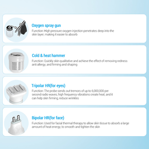 Máquina Facial Vertical Pro 9 en 1 de Oxígeno y CO2, Burbujas, Dermoabrasión Húmeda y Seca, Hidro Spray, Hydra Jetpeel - Product Image 6