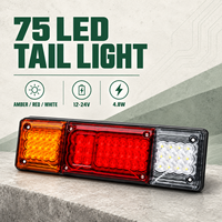 Feu arrière combiné HSSH 75 LED 12V 24V Stop Clignotant Marche arrière pour Camion Remorque