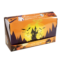 Bolígrafo de Gel de Tinta Negra de 0.7mm con Diseño de Dibujos Animados Creativo, Temática de Halloween, Regalo Promocional a Precio de Descuento, Hecho de Plástico