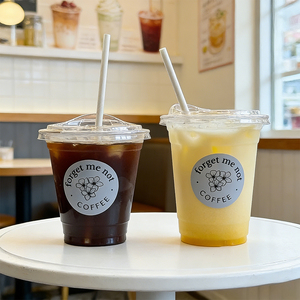 Gobelets en plastique PP jetables personnalisés avec logo d'usine 16/18/20/22/24oz Impression personnalisée pour café à bulles, smoothies, gobelets personnalisés - Product Image 5