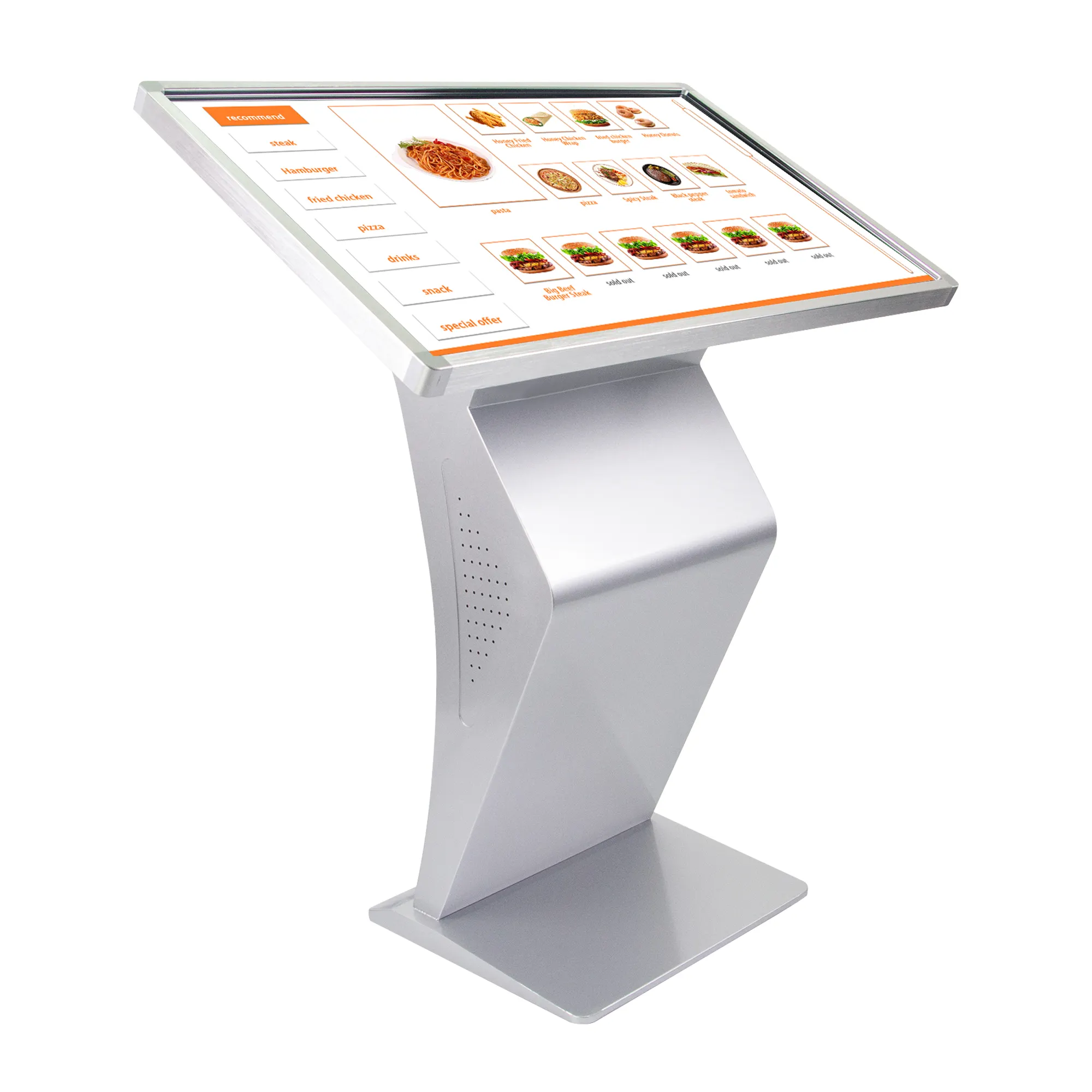 Floor Stand 32 43 55 Inch Indoor Interactive Digital Signage Lcd Display Advertising Information Touch Screen Kiosk