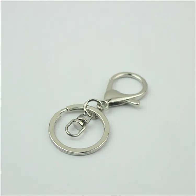65Mm Factory Wholesale High-Quality Hanging Plated Lobster Clasp 3 Piece Set Of Keychain Accessories Thick Buckle Key Chain
