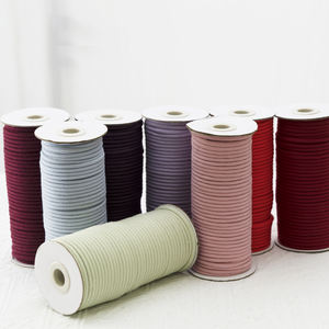 حبل قطني صديق للبيئة بكميات طلب صغيرة، متوفر بأكثر من 12 لونًا، مخصص بسمك 2 مم، للأشغال اليدوية، بتشطيب مشمع، للملابس والأحذية والمنسوجات المنزلية، مجدول - Product Image 3